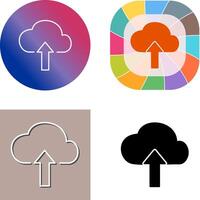 Upload to Cloud Icon Design vector