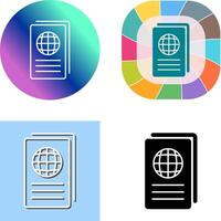 Global Report Icon Design vector