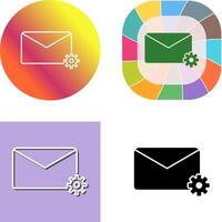 Message Settings Icon Design vector