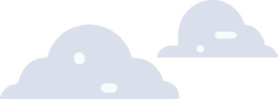 minimalista plano nubes verano ilustración en blanco antecedentes aislado vector