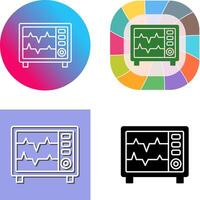 Heart Rate Monitor Icon Design vector