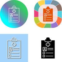 Medical Record Icon Design vector