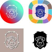 Gorilla Icon Design vector