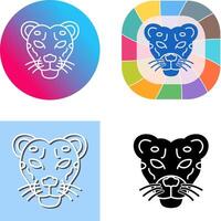 Cheetah Icon Design vector