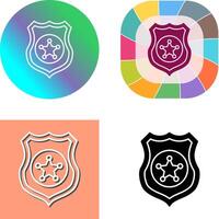 Police shield Icon Design vector