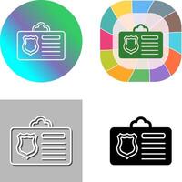 Id Card Icon Design vector