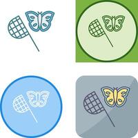 mariposa receptor icono diseño vector