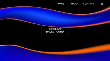 ABSTRACT DARK BACKGROUND ELEGANT GRADIENT BLUE ORANGE MESH SMOOTH COLOR DESIGN TEMPLATE GOOD FOR MODERN WEBSITE, WALLPAPER, COVER DESIGN vector