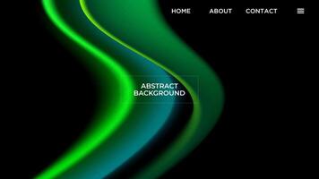 ABSTRACT DARK BACKGROUND ELEGANT GRADIENT MESH GREEN SMOOTH COLOR DESIGN TEMPLATE GOOD FOR MODERN WEBSITE, WALLPAPER, COVER DESIGN vector