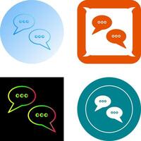 Conversation Bubbles Icon Design vector