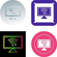 Disconnected Network Icon Design vector