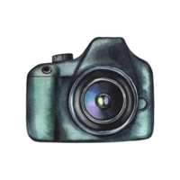 Camera. Isolated. Watercolor hand drawn illustration. Designed for flyers, banners and postcards. For invitations, posters and labels. for stickers and prints. png