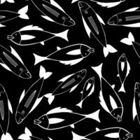 fish seamless pattern vector