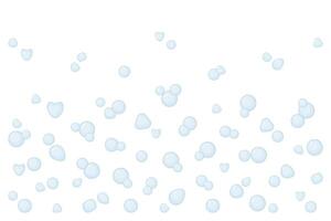 Background with soap bubbles. vector