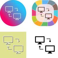 Sharing Systems Icon Design vector