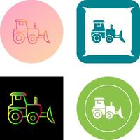 Industrial Tractor Icon Design vector