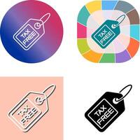 Tax Free Icon Design vector