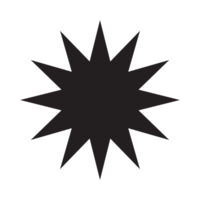 Star funkeln Symbol. futuristisch Formen. Weihnachten Sterne Symbole. blitzt von Feuerwerk png