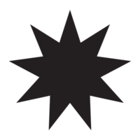 Star funkeln Symbol. futuristisch Formen. Weihnachten Sterne Symbole. blitzt von Feuerwerk png