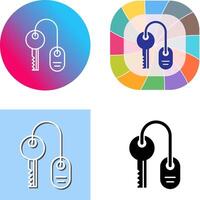 Room key Icon Design vector