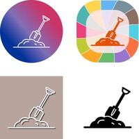 Digging Icon Design vector