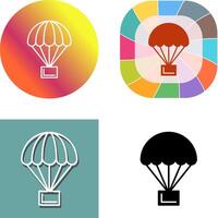 Parachute Icon Design vector