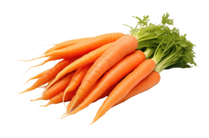 Bunch Of Fresh carrots isolated on transparent background png