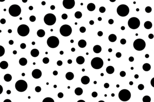 Black repetitive dots pattern isolated on transparent background png