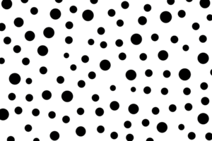 Black repetitive dots pattern isolated on transparent background png