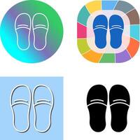 Slippers Icon Design vector