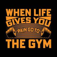 Gym T shirt Design vector