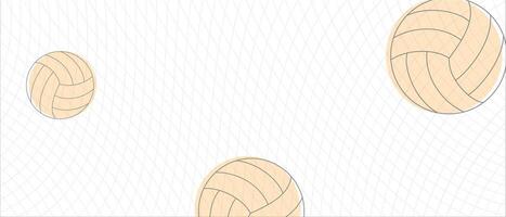 Volleyball abstract background design. Sports concept vector