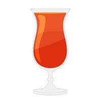 Red wine in glass icon - vector