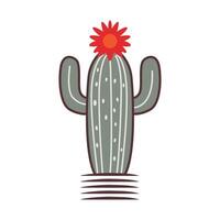 Vibrant art featuring a variety of cacti, showcasing desert charm in vibrant hues and intricate details vector