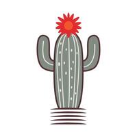 Vibrant art featuring a variety of cacti, showcasing desert charm in vibrant hues and intricate details vector