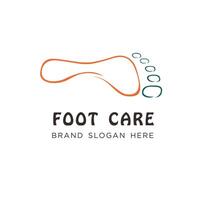 foot care podiatri logo with simple design premium quality vector