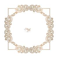 Golden Border Warm Color Border Frame Picture Frame Gold And luxury Floral frame vector