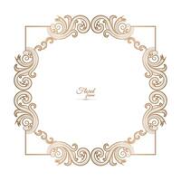 Golden Border Warm Color Border Frame Picture Frame Gold And luxury Floral frame vector