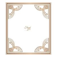 Golden Border Warm Color Border Frame Picture Frame Gold And luxury Floral frame vector