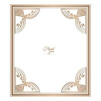 Golden Border Warm Color Border Frame Picture Frame Gold And luxury Floral frame vector