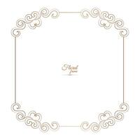 Golden Border Warm Color Border Frame Picture Frame Gold And luxury Floral frame vector