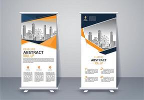 Vertical Banner Design Signboard Advertising Brochure Flyer Template X-banner and Street Business Flag of Convenience, Layout Background vector