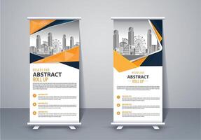 Vertical Banner Design Signboard Advertising Brochure Flyer Template X-banner and Street Business Flag of Convenience, Layout Background vector