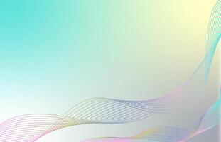Abstract wave element for design. Digital frequency track equalizer. Stylized pastel line art background. Curved wavy line. illustration vector