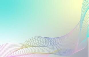 Abstract wave element for design. Digital frequency track equalizer. Stylized pastel line art background. Curved wavy line. illustration vector