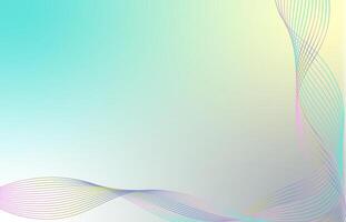 Abstract wave element for design. Digital frequency track equalizer. Stylized pastel line art background. Curved wavy line. illustration vector