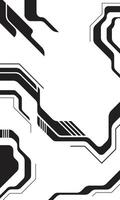 Monochrome cyberpunk futuristic technology abstract background vector