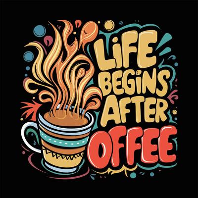 Typography design for print t shirt
