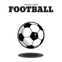 Illustration of a classic soccer ball isolated on white background vector