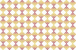 Illustration pattern, Abstract Geometric Style. Repeating of abstract multicolor circle in square shape on white background. vector